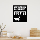 Als er niets goed gaat, laat dan het grappige cita poster (Keuken)