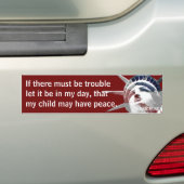 Als er problemen moeten zijn (pijn) bumpersticker (Op auto)