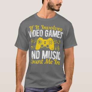 Als er videospelletjes en muziek bij betrokken zij t-shirt