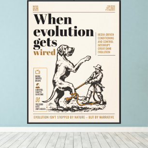 Als evolutie wordt aangesloten zijn Great Danes be Canvas Afdruk