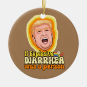 Als explosieve diarree een persoon was keramisch ornament (Voorkant)