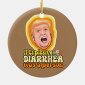 Als explosieve diarree een persoon was keramisch ornament (Achterkant)
