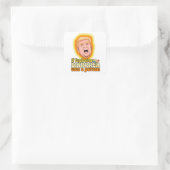 Als explosieve diarree een persoon was vierkante sticker (Tas)