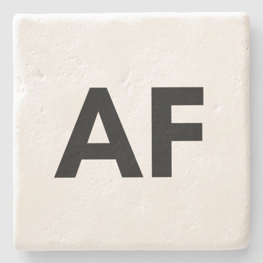 als f stenen onderzetter (Voorkant)