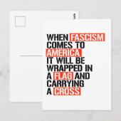 Als fascisme naar Amerika komt Briefkaart (Voorkant / Achterkant)