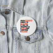 Als fascisme naar Amerika komt Ronde Button 7,6 Cm (In situ)