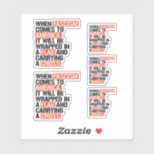 Als fascisme naar Amerika komt Sticker (Vel)