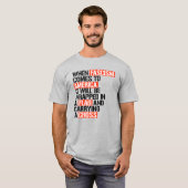 Als fascisme naar Amerika komt T-shirt (Voorkant volledig)