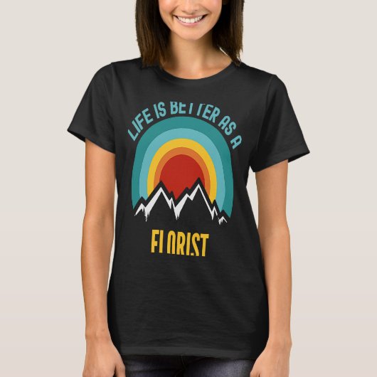 Als Florist T-shirt (Voorkant)