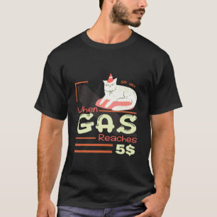 Als gas 5 bereikt Boze kat over gasprijs T-shirt