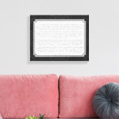 Als gedicht door Rudyard Kipling Canvas Afdruk (Insitu (Woonkamer))
