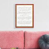 Als gedicht door Rudyard Kipling Canvas Afdruk (Insitu (Woonkamer))