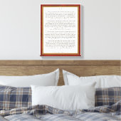 Als gedicht door Rudyard Kipling Canvas Afdruk (Insitu (Slaapkamer))