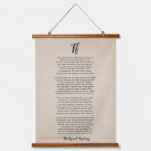 Als gedicht door Rudyard Kipling Hangend Wandkleed (Voorkant)