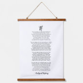 Als gedicht door Rudyard Kipling Hanging Tapestry Hangend Wandkleed (Voorkant)