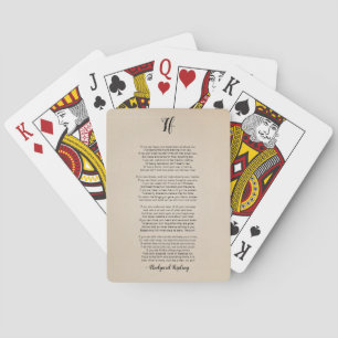 Als gedicht door Rudyard Kipling Pokerkaarten