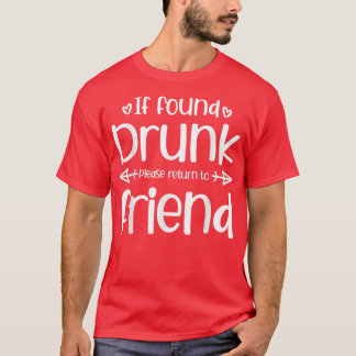 Als gevonden Drink, ga dan terug naar de vriendjes T-shirt