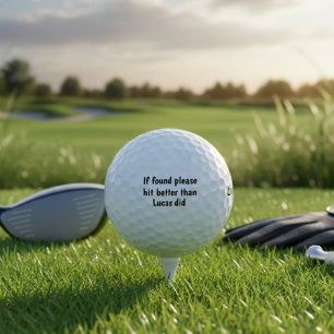 Als gevonden, graag beter slaan Grappige Golf Cita Golfballen