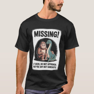 Als Gezien Niet Benaderen Cryptid Nessie Loch Ness T-shirt
