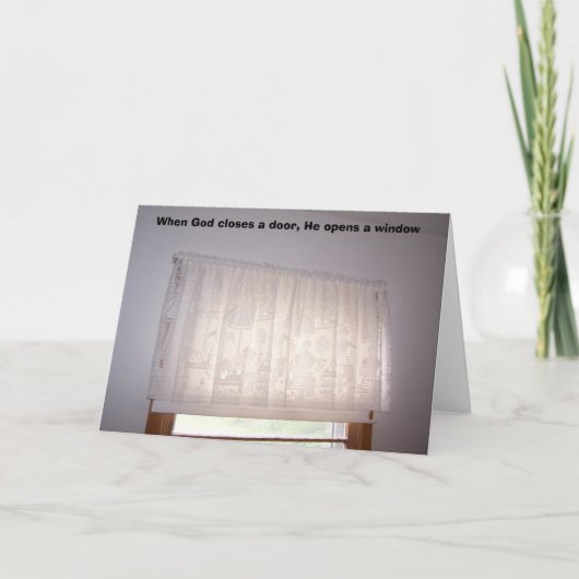 Als God een deur sluit, opent Hij een deur. Kaart (Voorkant)