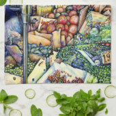 Als God het beter had gemaakt, had ze het bewaard. Theedoek (Gevouwen)