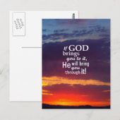 Als GOD je erin brengt Briefkaart (Voorkant / Achterkant)