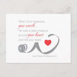 Als God je kracht meet Briefkaart