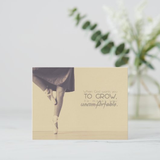 Als God wil dat je groeit Briefkaart (Staand voorkant)