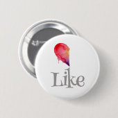 Als - half hart ronde button 5,7 cm (Voorkant /achterkant)
