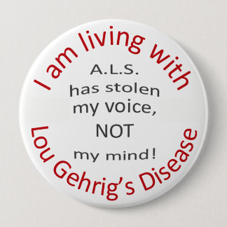 ALS heeft mijn stem gestolen Ronde Button 4,0 Cm