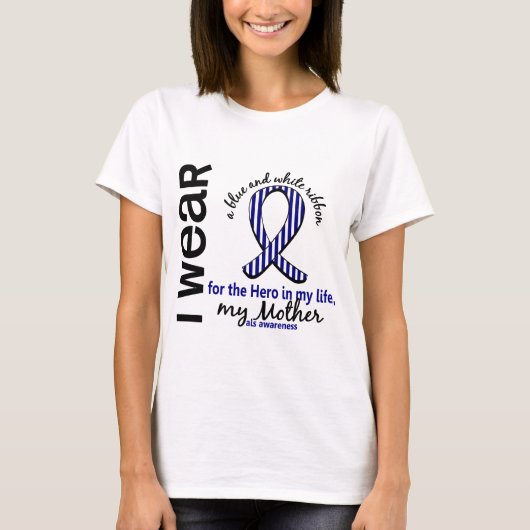ALS Hero in mijn leven moeder 4 T-shirt (Voorkant)