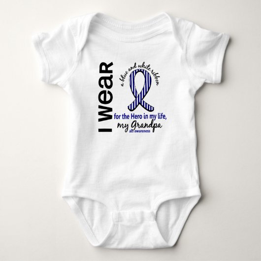 ALS Hero in mijn leven opa 4 Romper (Voorkant)