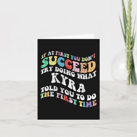 Als het bij de eerste keer niet lukt, probeer dan kaart (Voorkant)