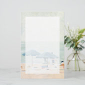 Als het de stranden is briefpapier (Staand voorkant)