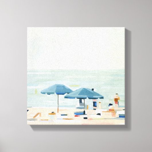 Als het de stranden is canvas afdruk (Voorkant)