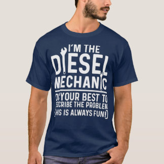 Als het dieselmechanisme uw best doet om te beschr t-shirt