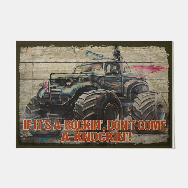 Als het een schommel is, kom dan niet kloppen deurmat (Voorkant)