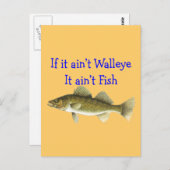 als het een zwarte vis is briefkaart (Voorkant / Achterkant)