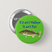 als het een zwarte vis is ronde button 5,7 cm (Voorkant /achterkant)