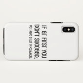 Als het eerst niet lukt Case-Mate iPhone case (Achterkant (horizontaal))