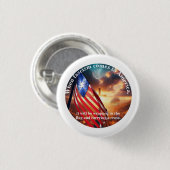 Als het fascisme naar Amerika komt___ Ronde Button 3,2 Cm (Voorkant /achterkant)