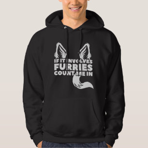 Als het Furries betreft, tel mij dan mee Furry Hoodie