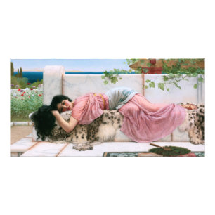 Als het hart jong is door John William Godward Foto Afdruk