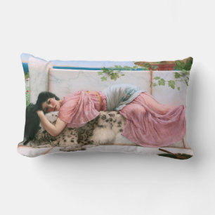 Als het hart jong is door John William Godward Kussen