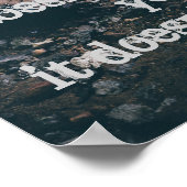 Als het je niet uitdaagt, verandert het je niet poster (Hoek)