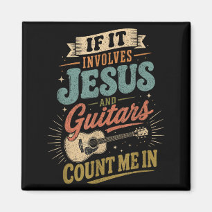 Als het Jezus en gitaren betreft Gitarist Magneet