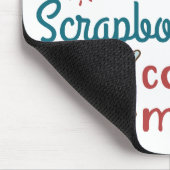 Als het koffie en scrapbooking impliceert tel me b muismat (Hoek)