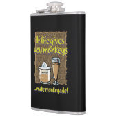 Als het leven je apen geeft heupfles (Links)