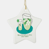 Als het leven je beperkt, maak Mojitos! Keramisch Ornament (Rechts)