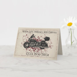 Als het leven je bochten toewerpt, moed kaart